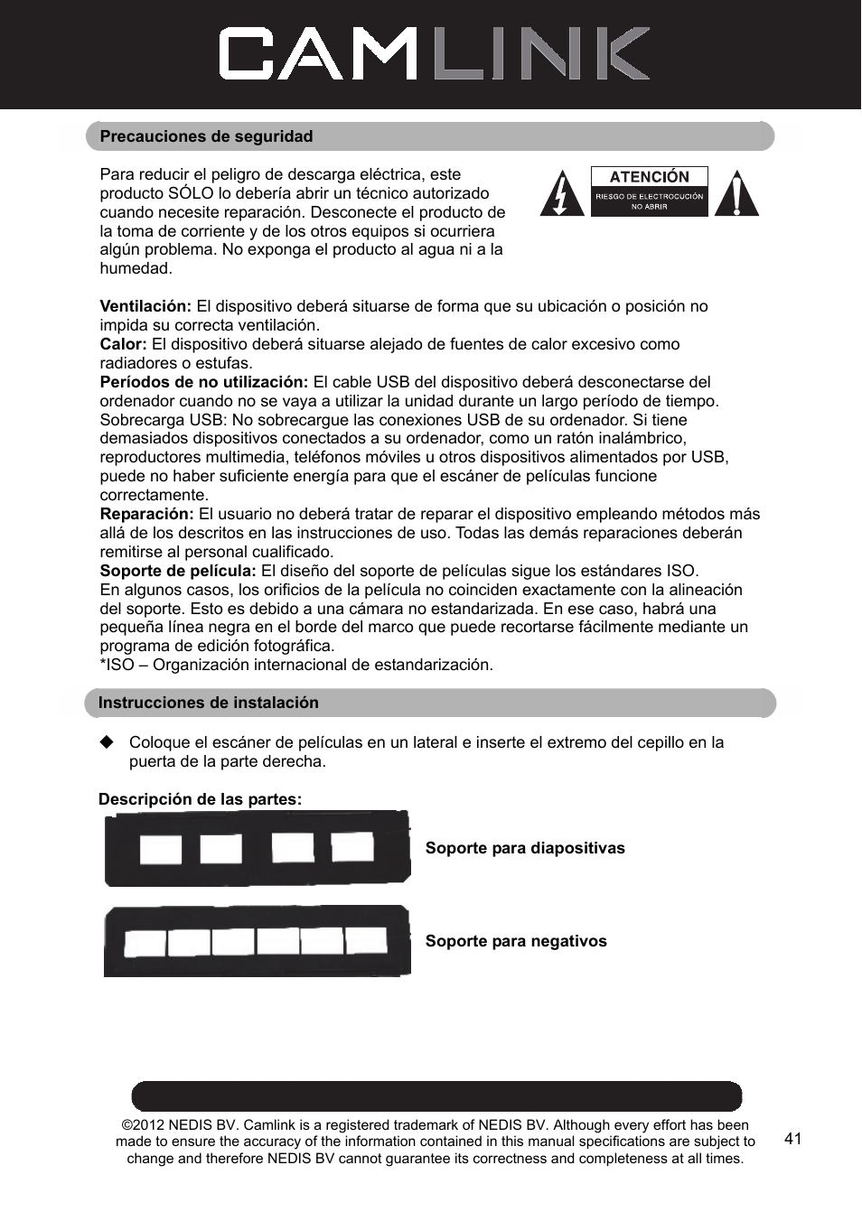Camlink Film scanner User Manual | Page 41 / 138