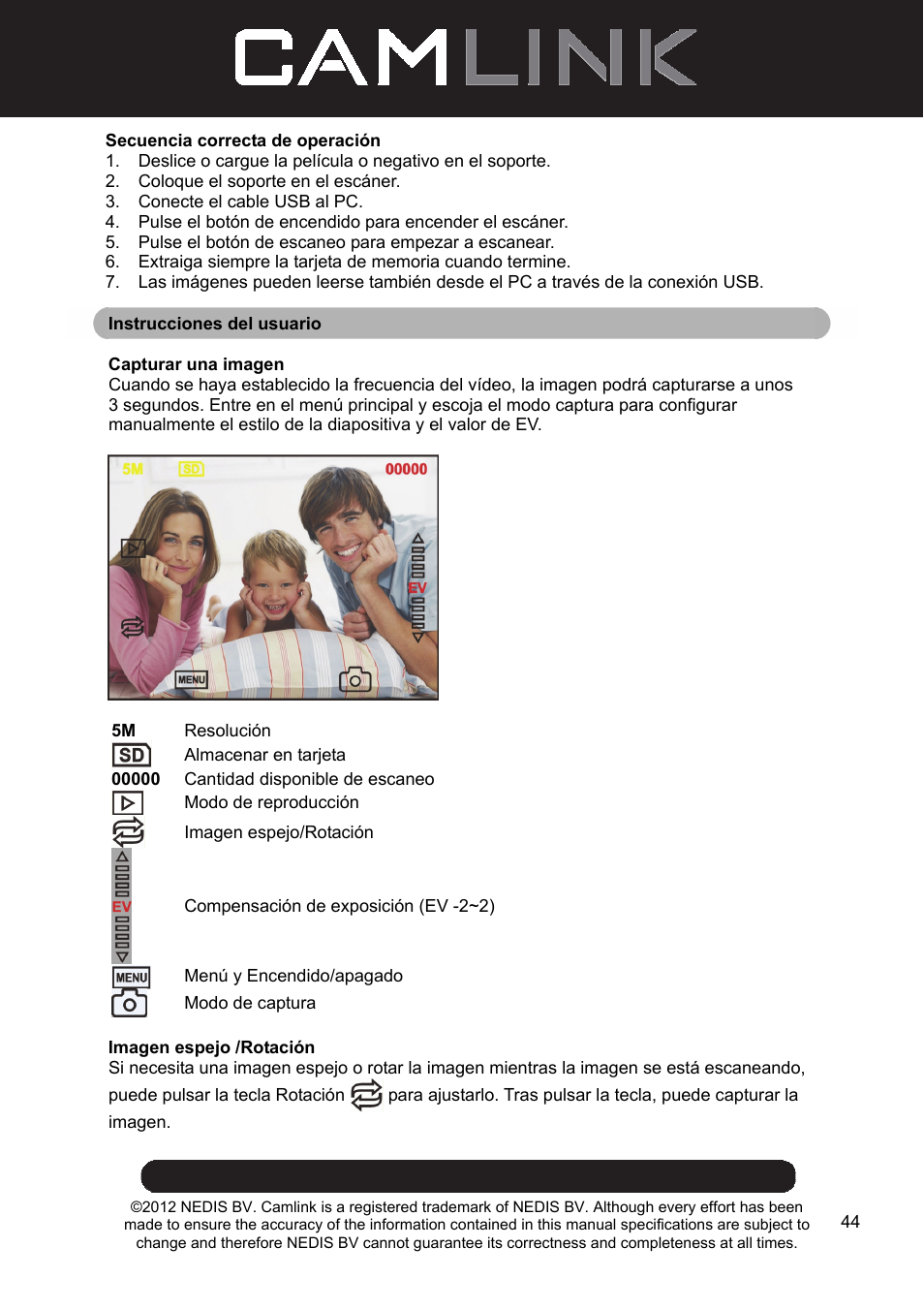 Camlink Film scanner User Manual | Page 44 / 138