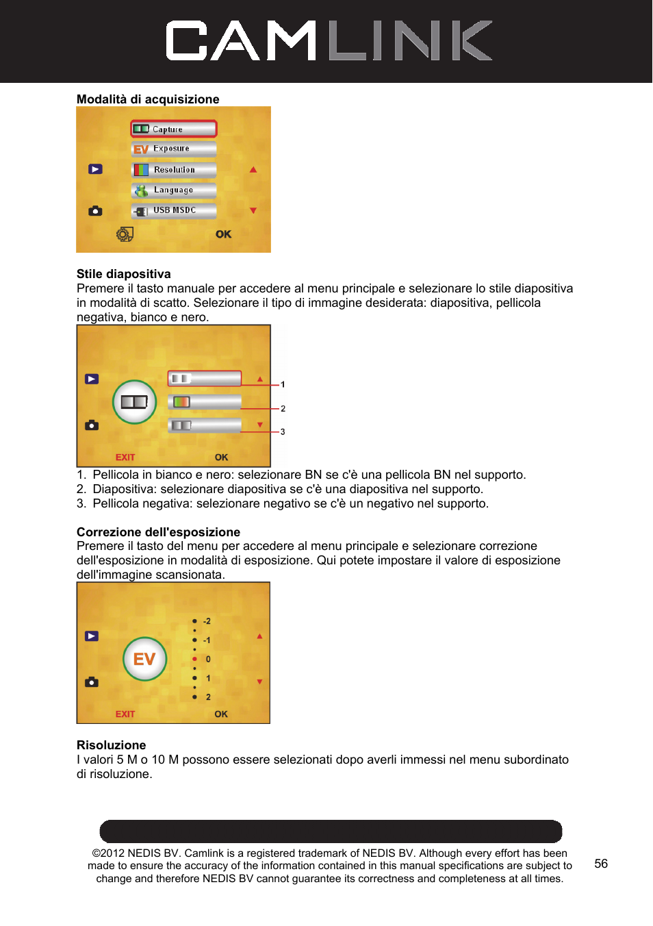 Camlink Film scanner User Manual | Page 56 / 138
