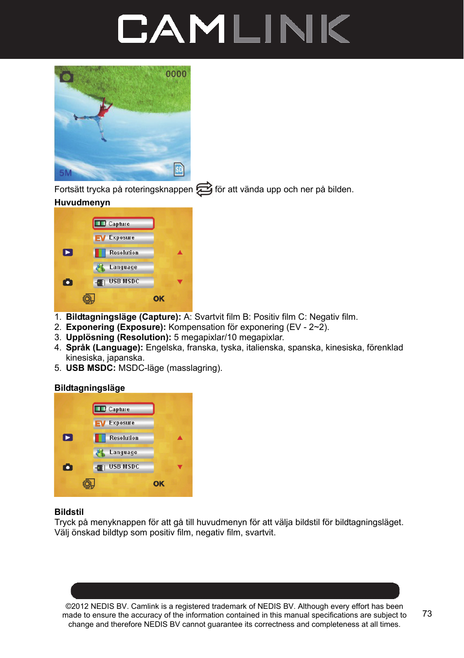 Camlink Film scanner User Manual | Page 73 / 138