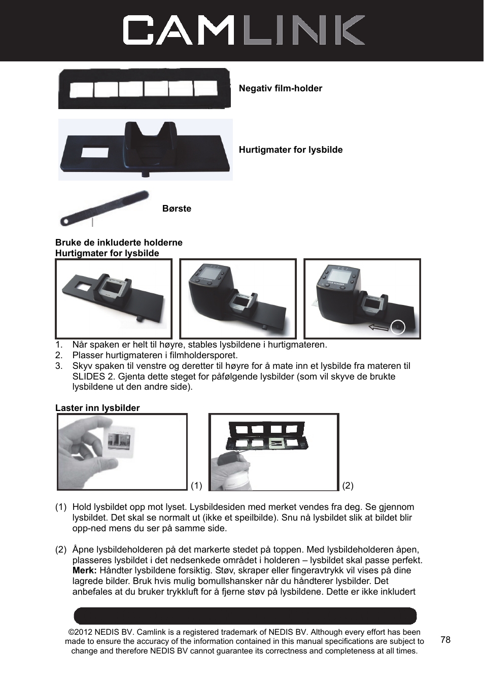 Camlink Film scanner User Manual | Page 78 / 138