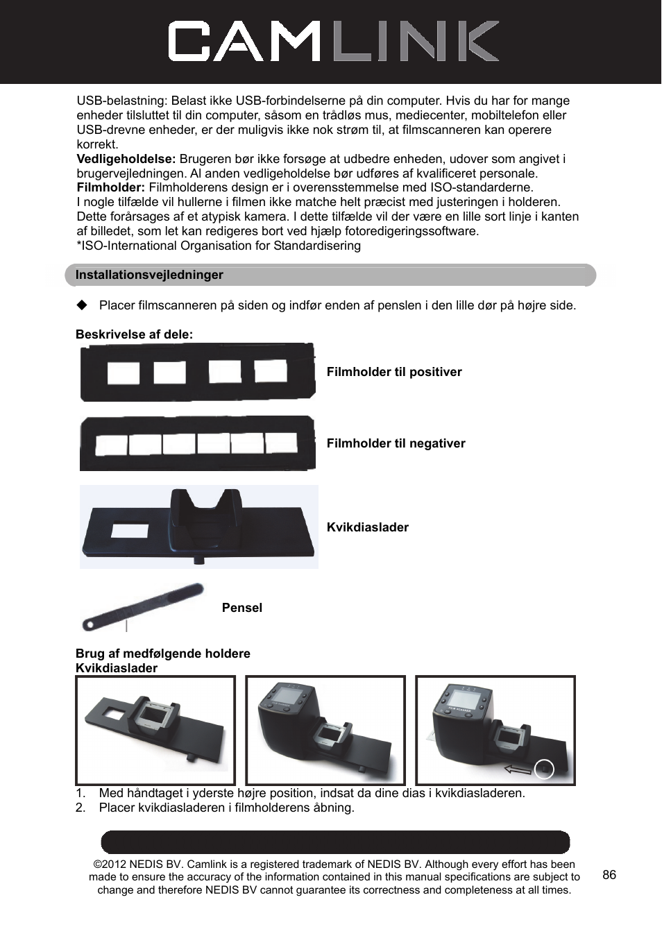 Camlink Film scanner User Manual | Page 86 / 138