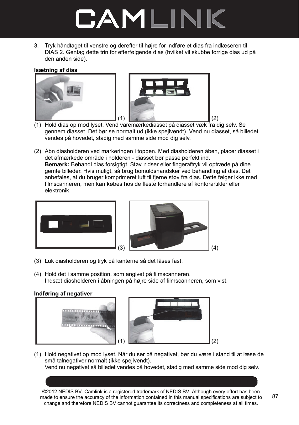 Camlink Film scanner User Manual | Page 87 / 138