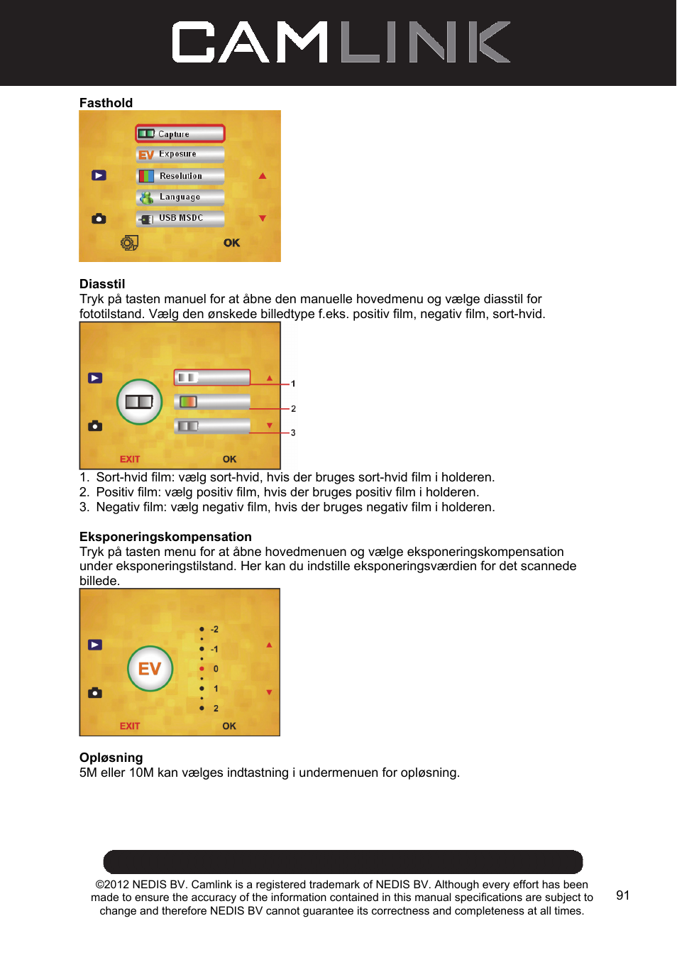 Camlink Film scanner User Manual | Page 91 / 138