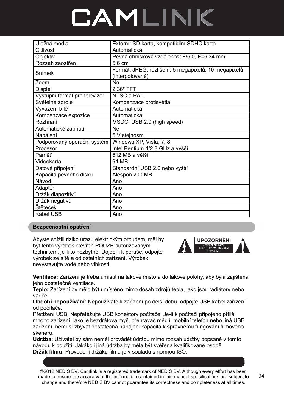 Camlink Film scanner User Manual | Page 94 / 138