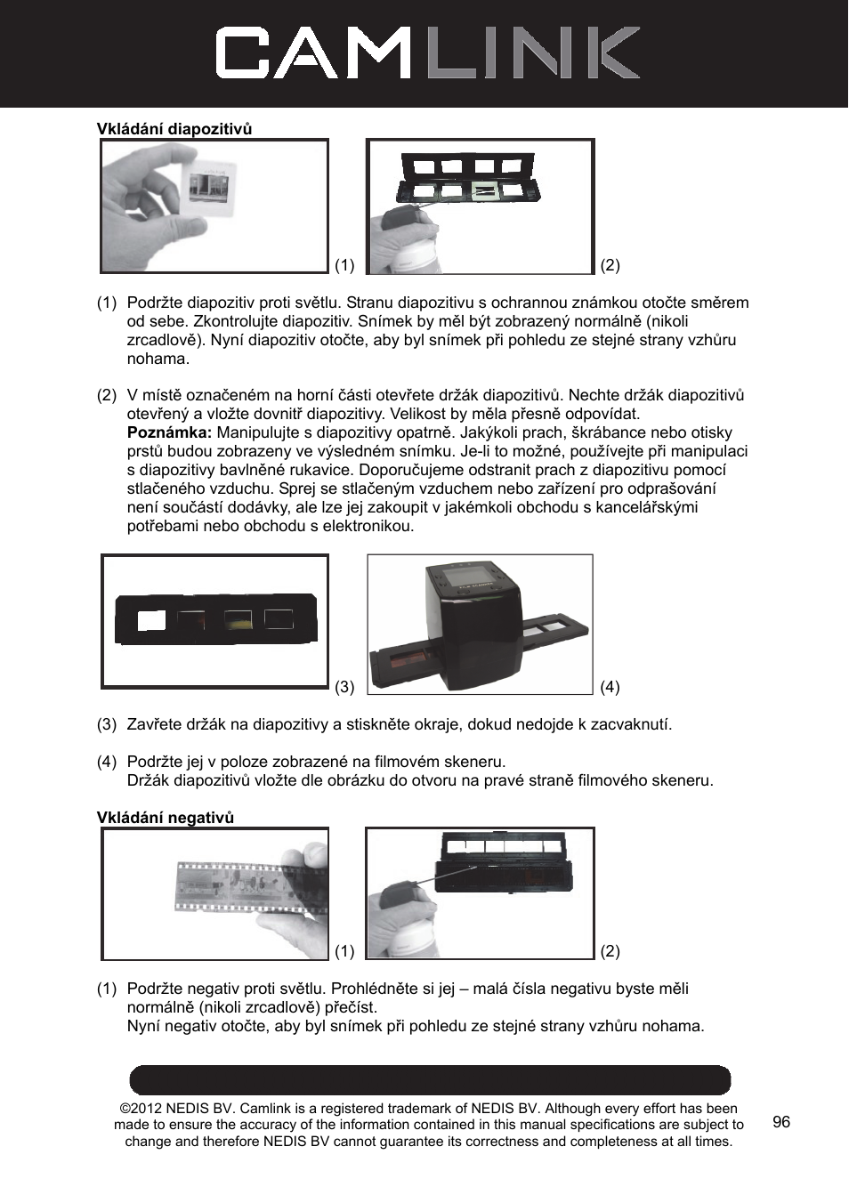 Camlink Film scanner User Manual | Page 96 / 138