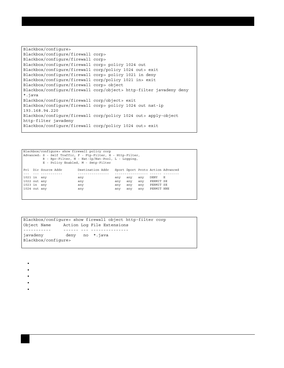 Step 7: create policies for security zone dmz that | Black Box LR1102A-T1/E1 User Manual | Page 66 / 142