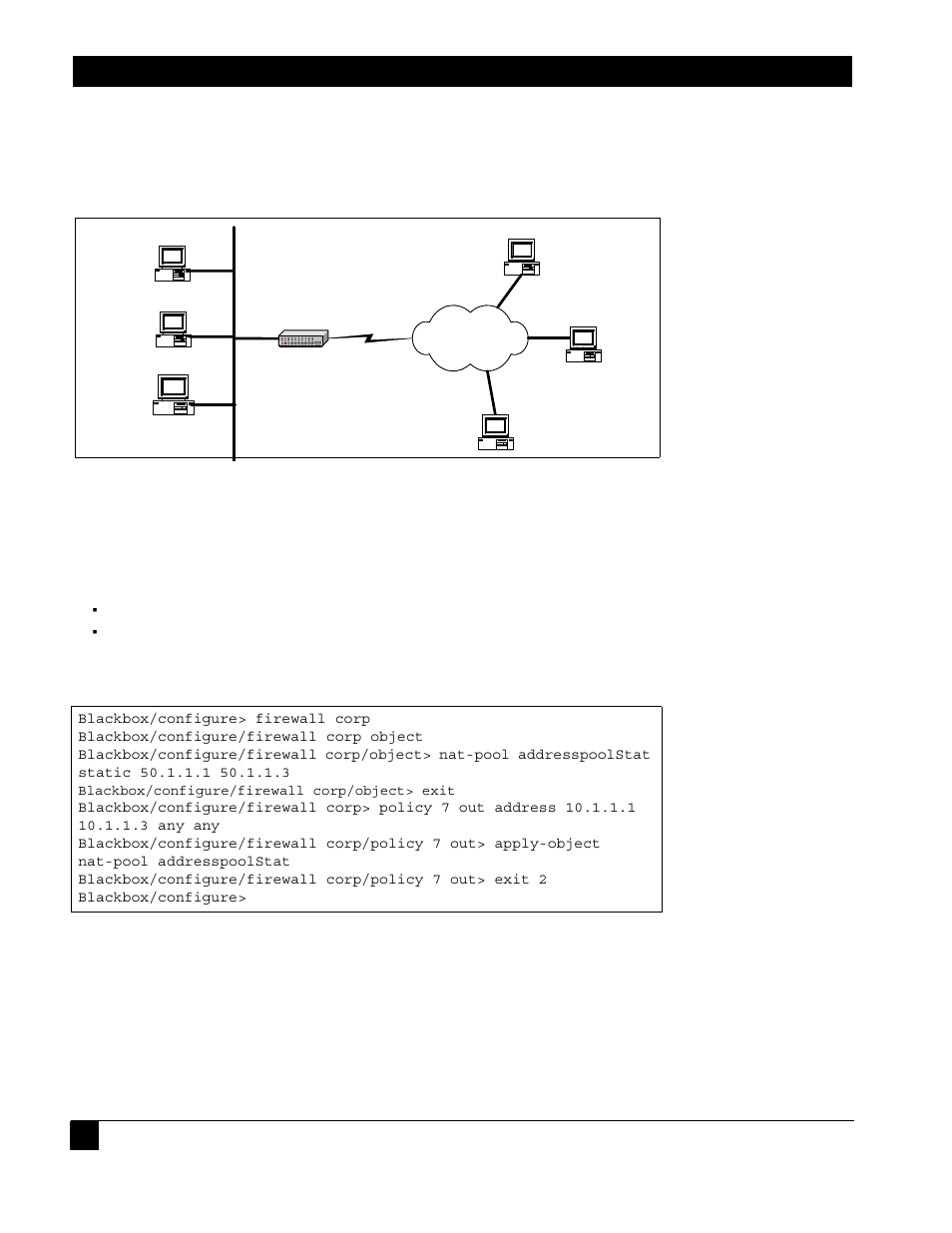 2 static nat (one to one), Static nat (one to one) | Black Box LR1102A-T1/E1 User Manual | Page 74 / 142