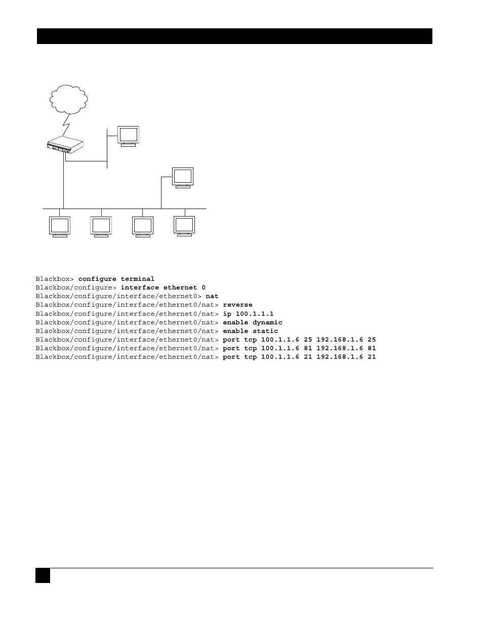 6 configuration for figure 3, Configuration for figure 3 | Black Box LR1102A-T1/E1 User Manual | Page 82 / 142