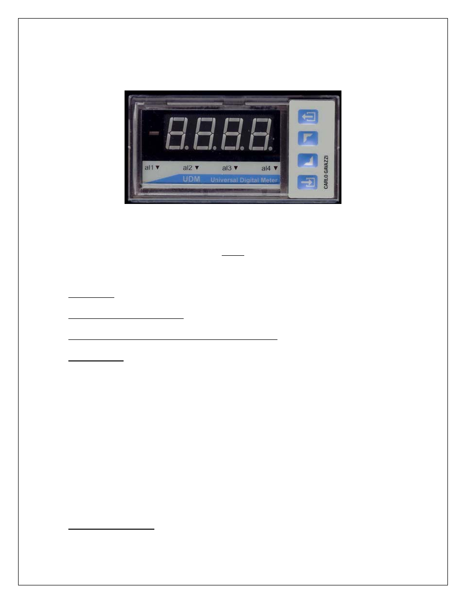 Index | Carlo Gavazzi UDM35/40 & USC User Manual | Page 2 / 22