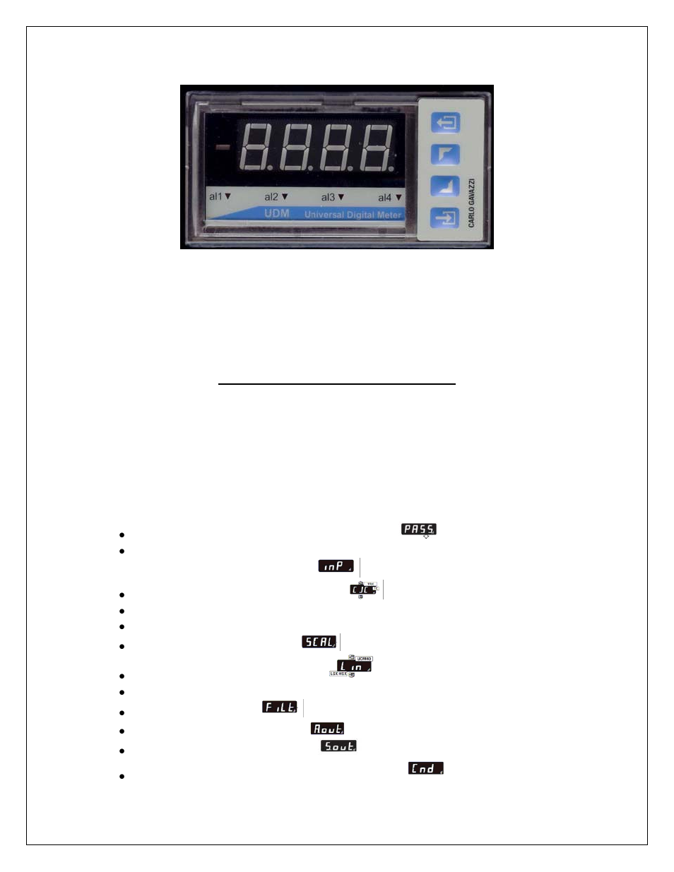 Udm 35/40 programming fundamentals | Carlo Gavazzi UDM35/40 & USC User Manual | Page 4 / 22