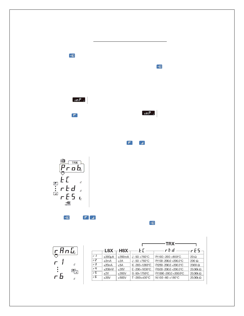 Programming the input modules, Input selection | Carlo Gavazzi UDM35/40 & USC User Manual | Page 6 / 22