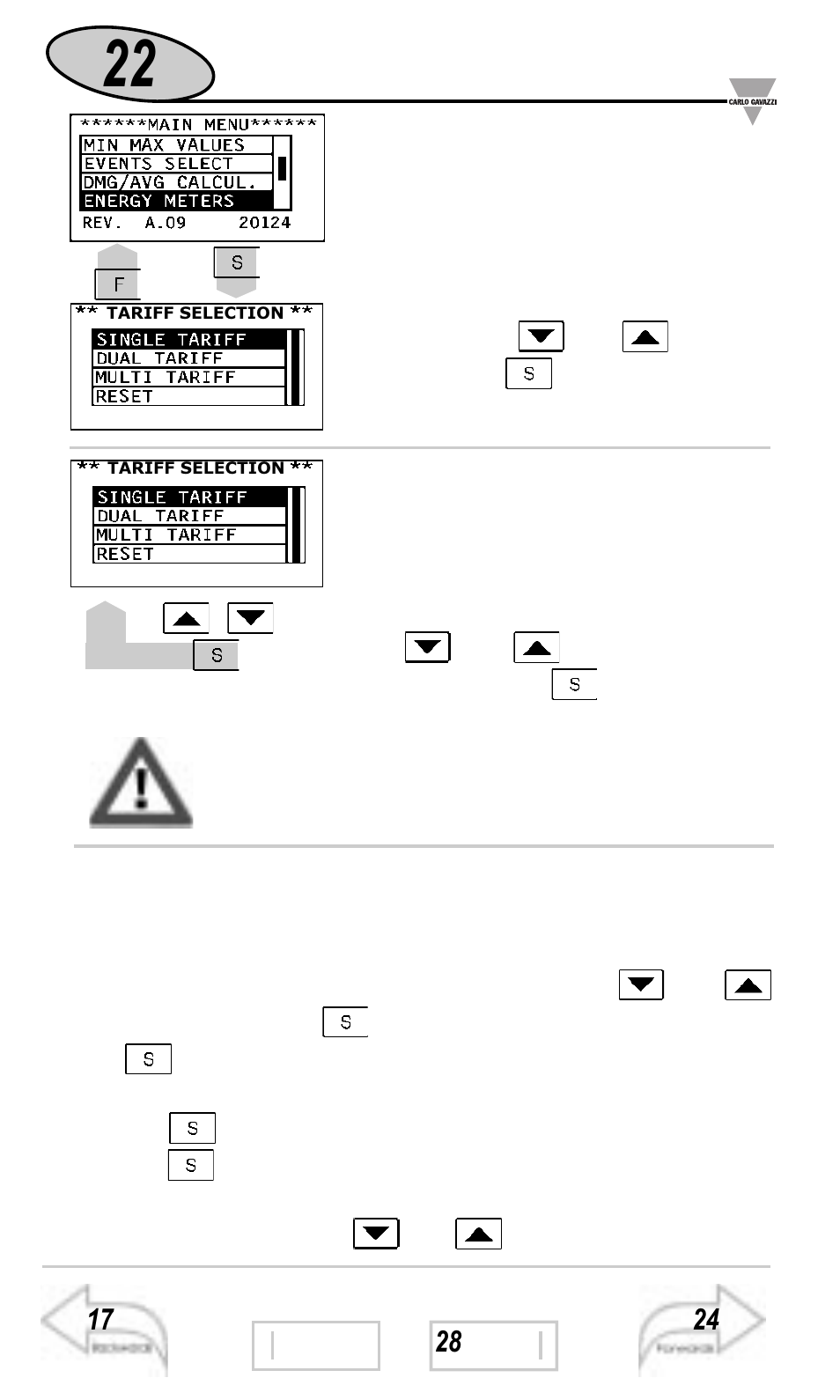 Energy meters management | Carlo Gavazzi WM3-96 User Manual | Page 21 / 63