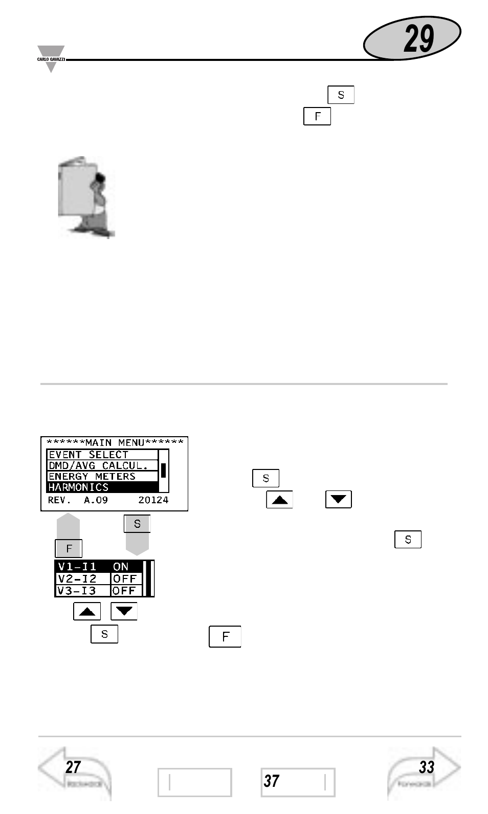 Outputs / other settings | Carlo Gavazzi WM3-96 User Manual | Page 28 / 63