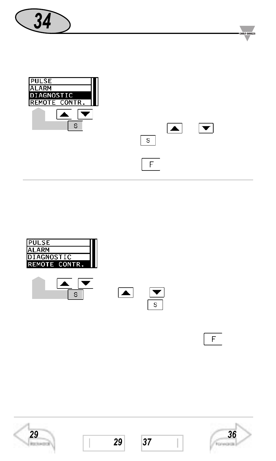 Outputs / other settings | Carlo Gavazzi WM3-96 User Manual | Page 33 / 63