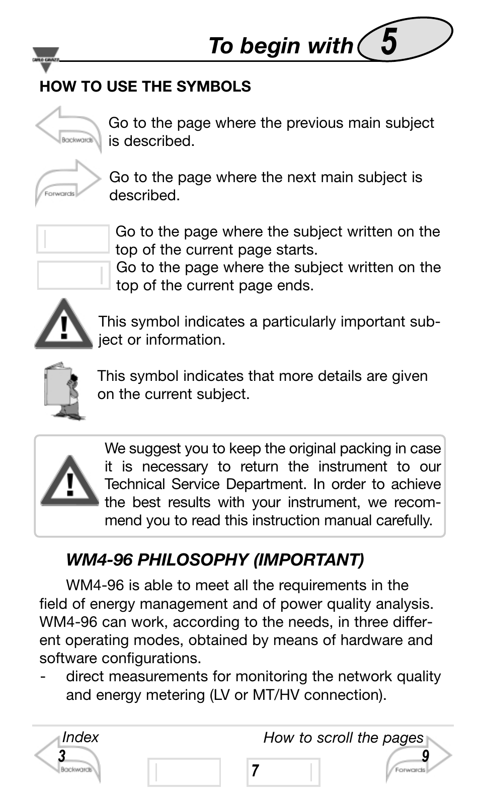Carlo Gavazzi WM4-96 User Manual | Page 5 / 84