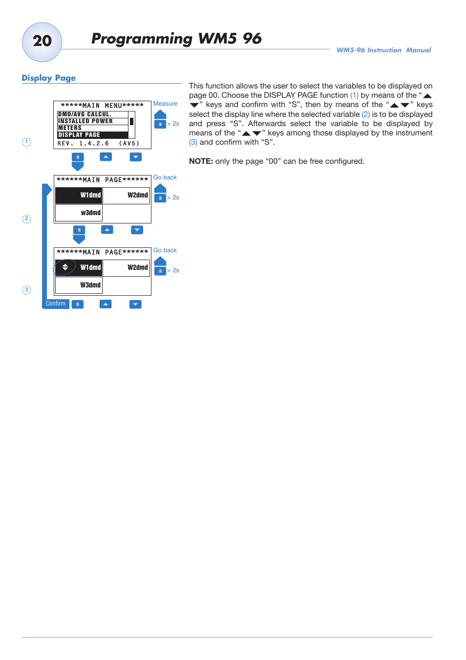 Carlo Gavazzi WM5-96 User Manual | Page 22 / 55