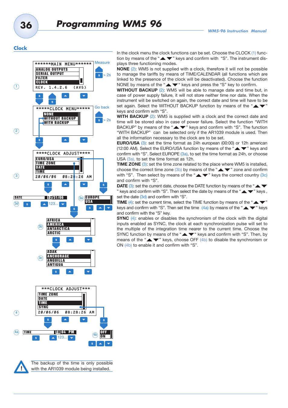 Programming wm5 96 | Carlo Gavazzi WM5-96 User Manual | Page 38 / 55