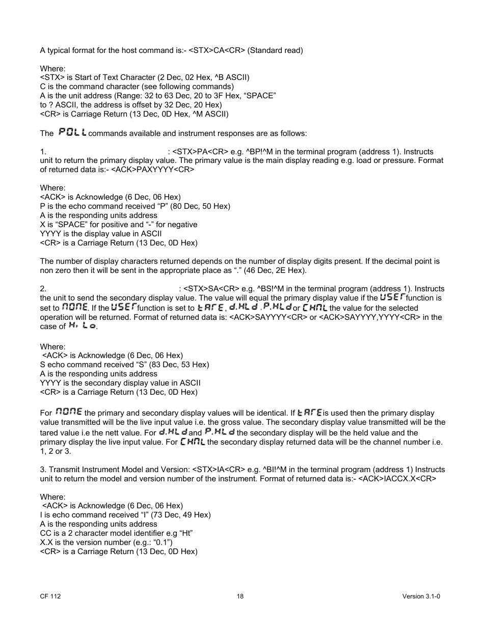 Cooper Instruments & Systems DFI 200 Hand Held Indicator User Manual | Page 18 / 21