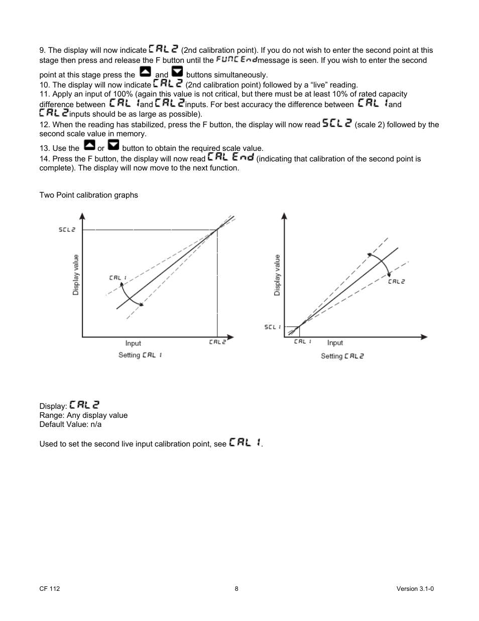 Cooper Instruments & Systems DFI 200 Hand Held Indicator User Manual | Page 8 / 21
