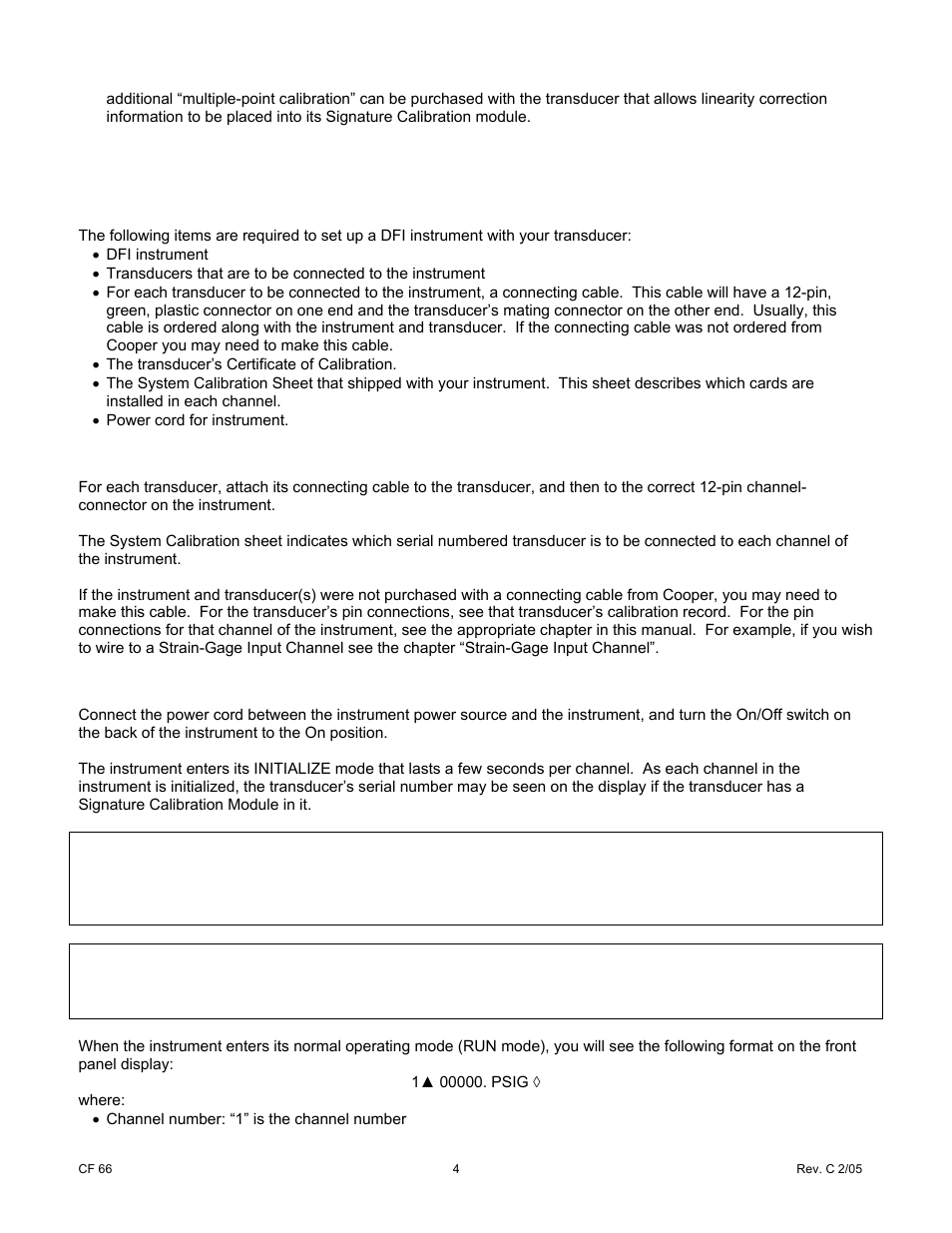 0 getting started quickly | Cooper Instruments & Systems DFI 1650 Multi-Channel Digital Force Indicator User Manual | Page 10 / 89