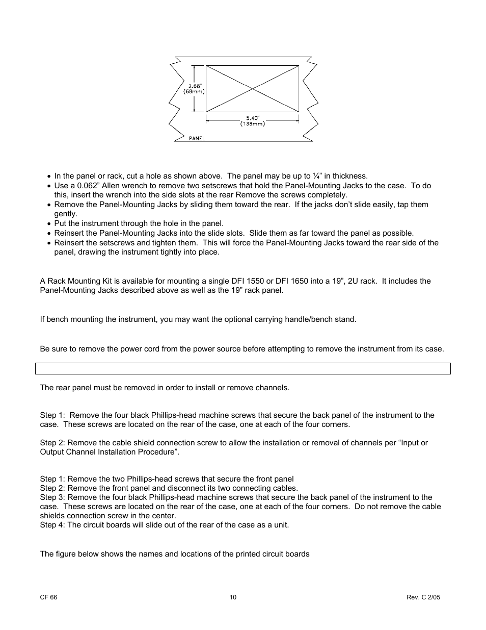 Cooper Instruments & Systems DFI 1650 Multi-Channel Digital Force Indicator User Manual | Page 16 / 89