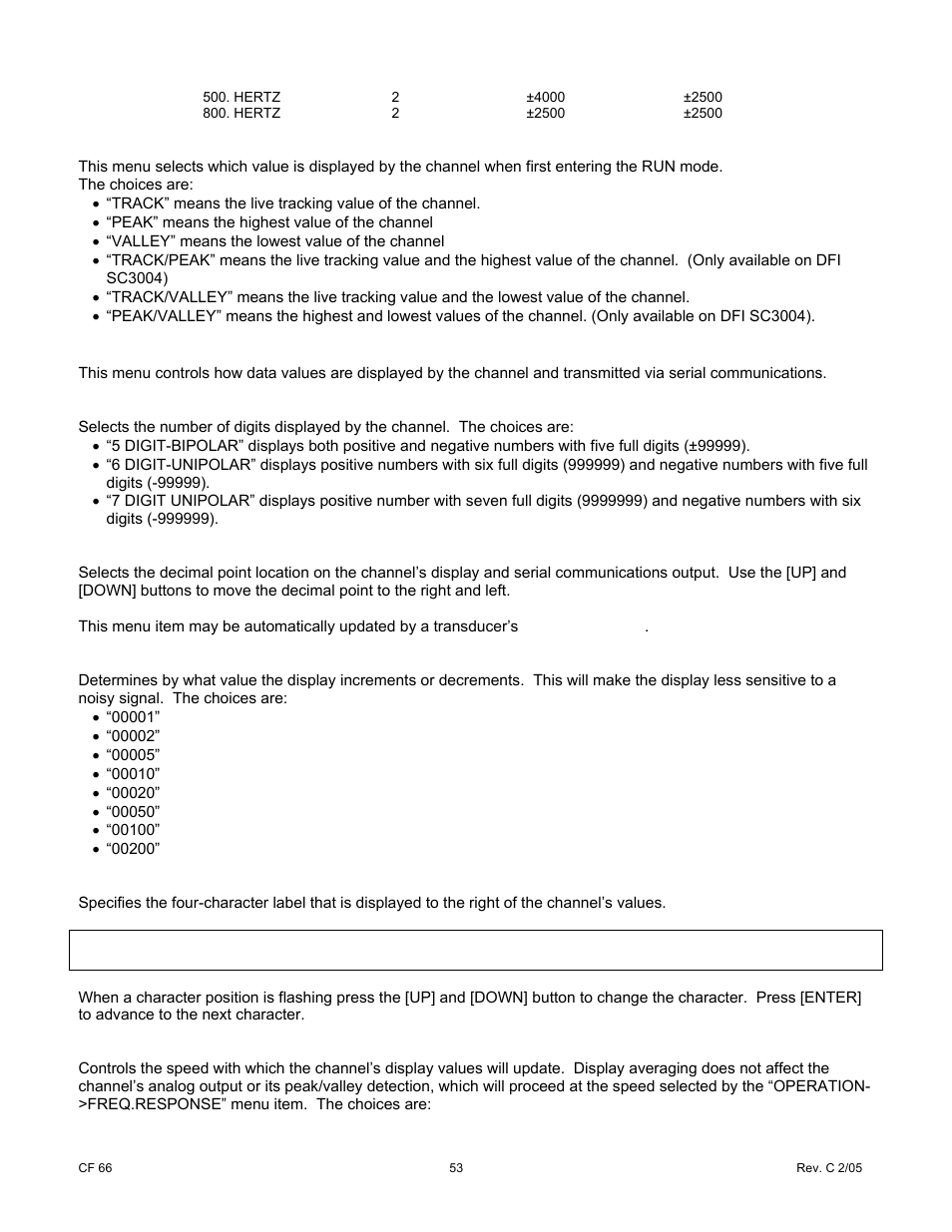 Cooper Instruments & Systems DFI 1650 Multi-Channel Digital Force Indicator User Manual | Page 59 / 89