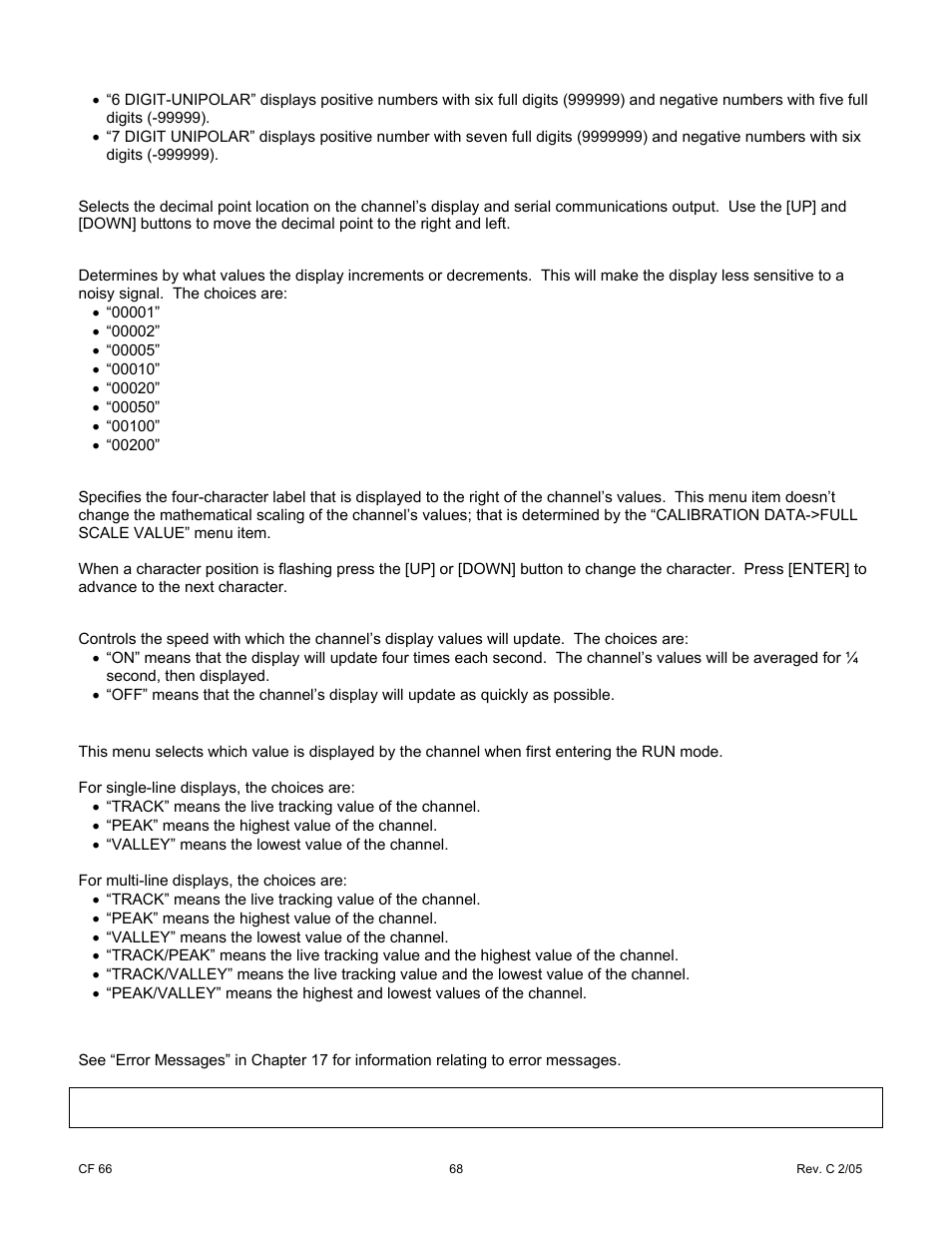 Cooper Instruments & Systems DFI 1650 Multi-Channel Digital Force Indicator User Manual | Page 74 / 89
