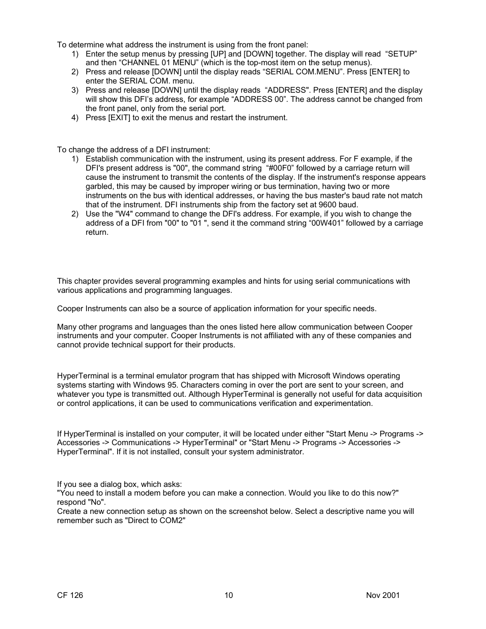 Cooper Instruments & Systems DFI 1650 Multi-Channel Digital Force Indicator User Manual | Page 13 / 56