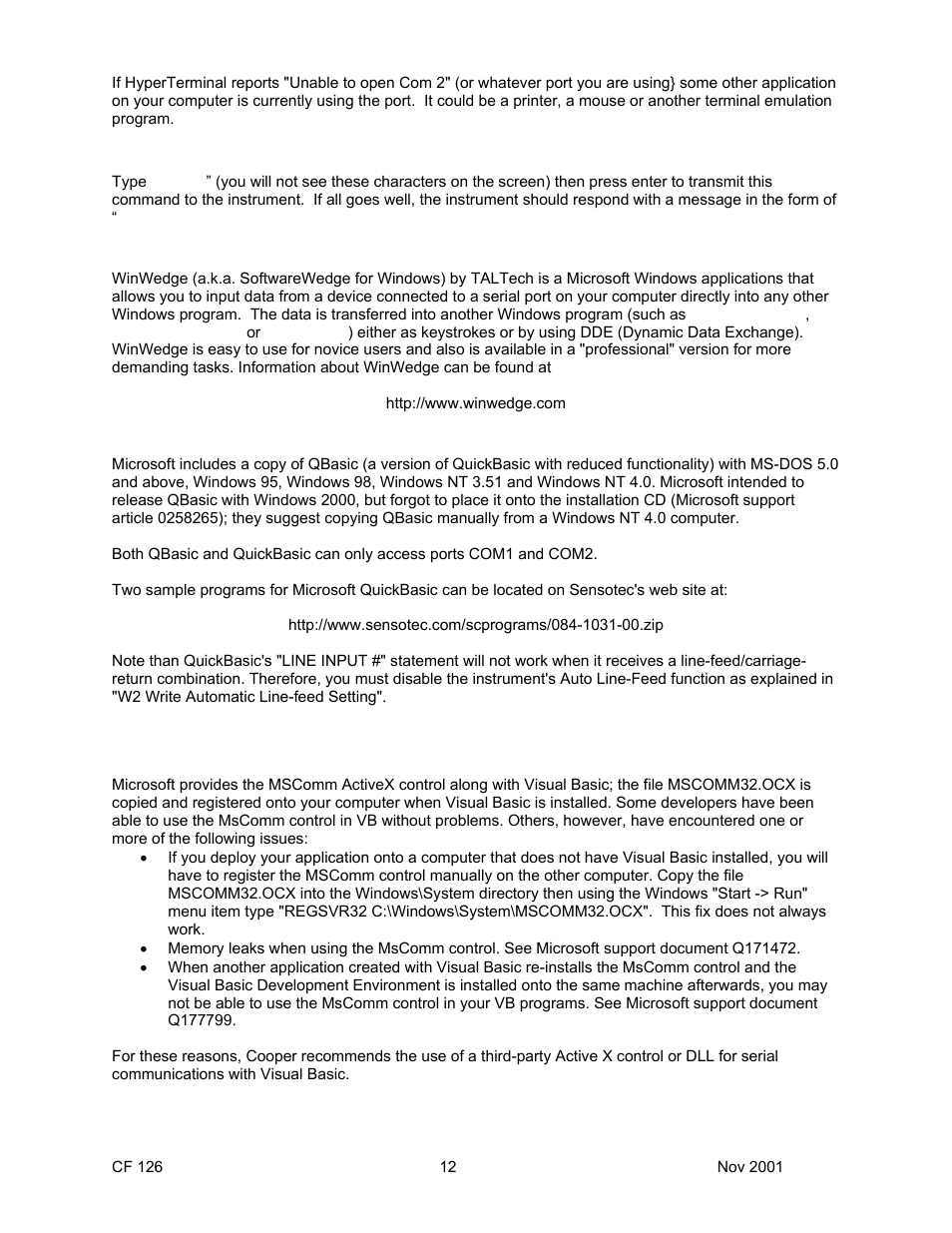Cooper Instruments & Systems DFI 1650 Multi-Channel Digital Force Indicator User Manual | Page 15 / 56