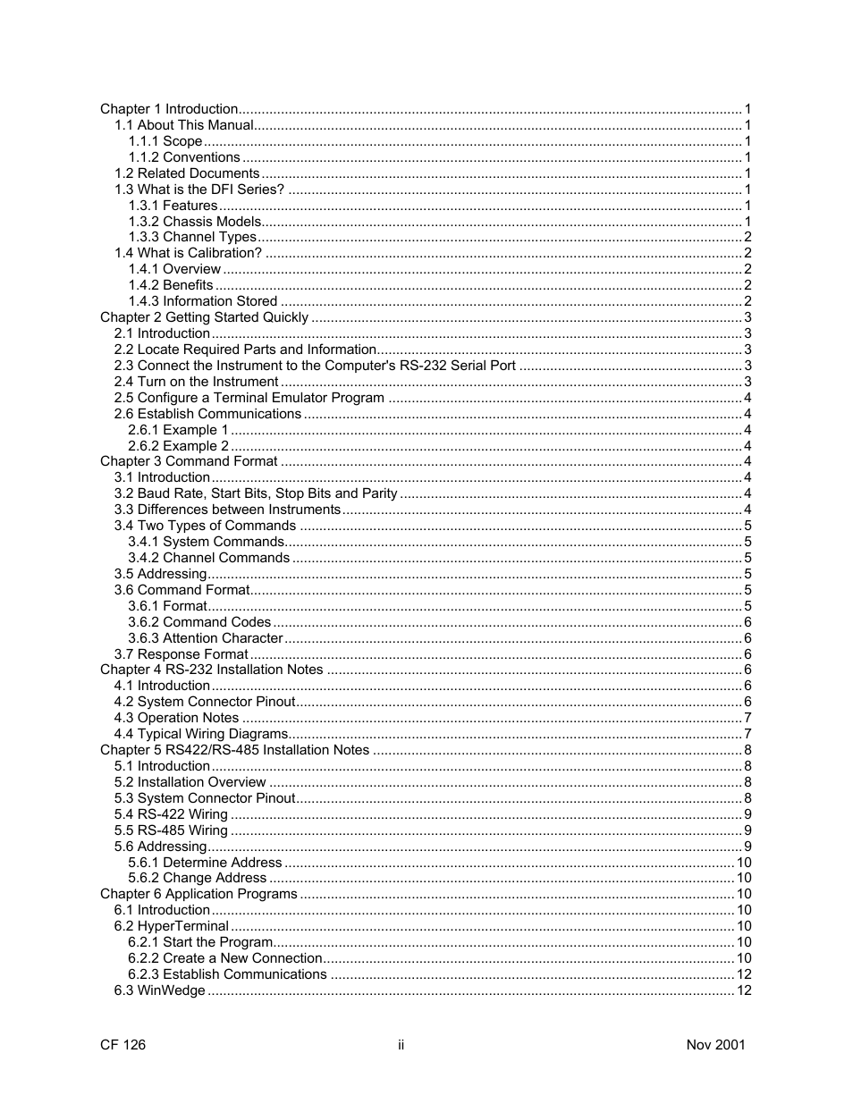 Cooper Instruments & Systems DFI 1650 Multi-Channel Digital Force Indicator User Manual | Page 2 / 56