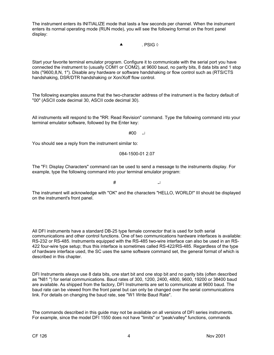 Cooper Instruments & Systems DFI 1650 Multi-Channel Digital Force Indicator User Manual | Page 7 / 56