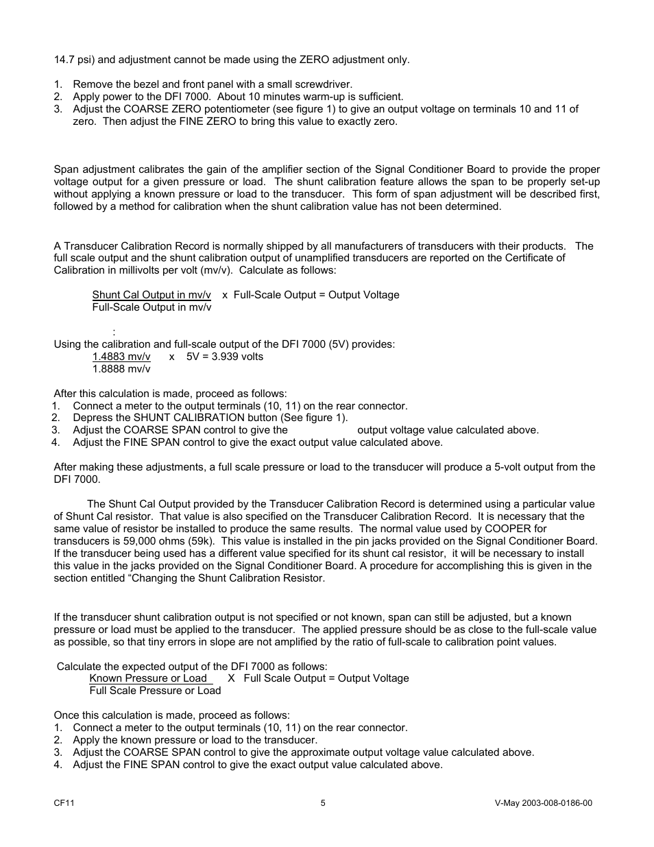 Cooper Instruments & Systems DFI 7000 Digital Force Indicator User Manual | Page 5 / 10