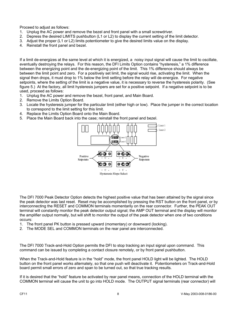 Cooper Instruments & Systems DFI 7000 Digital Force Indicator User Manual | Page 8 / 10