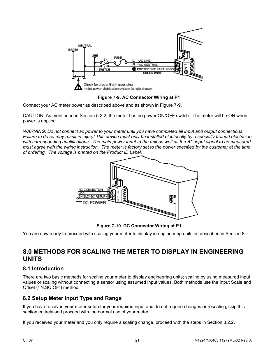 1 introduction, 2 setup meter input type and range | Cooper Instruments & Systems DFI INFINITY Digital Force Indicator/Controller User Manual | Page 26 / 81