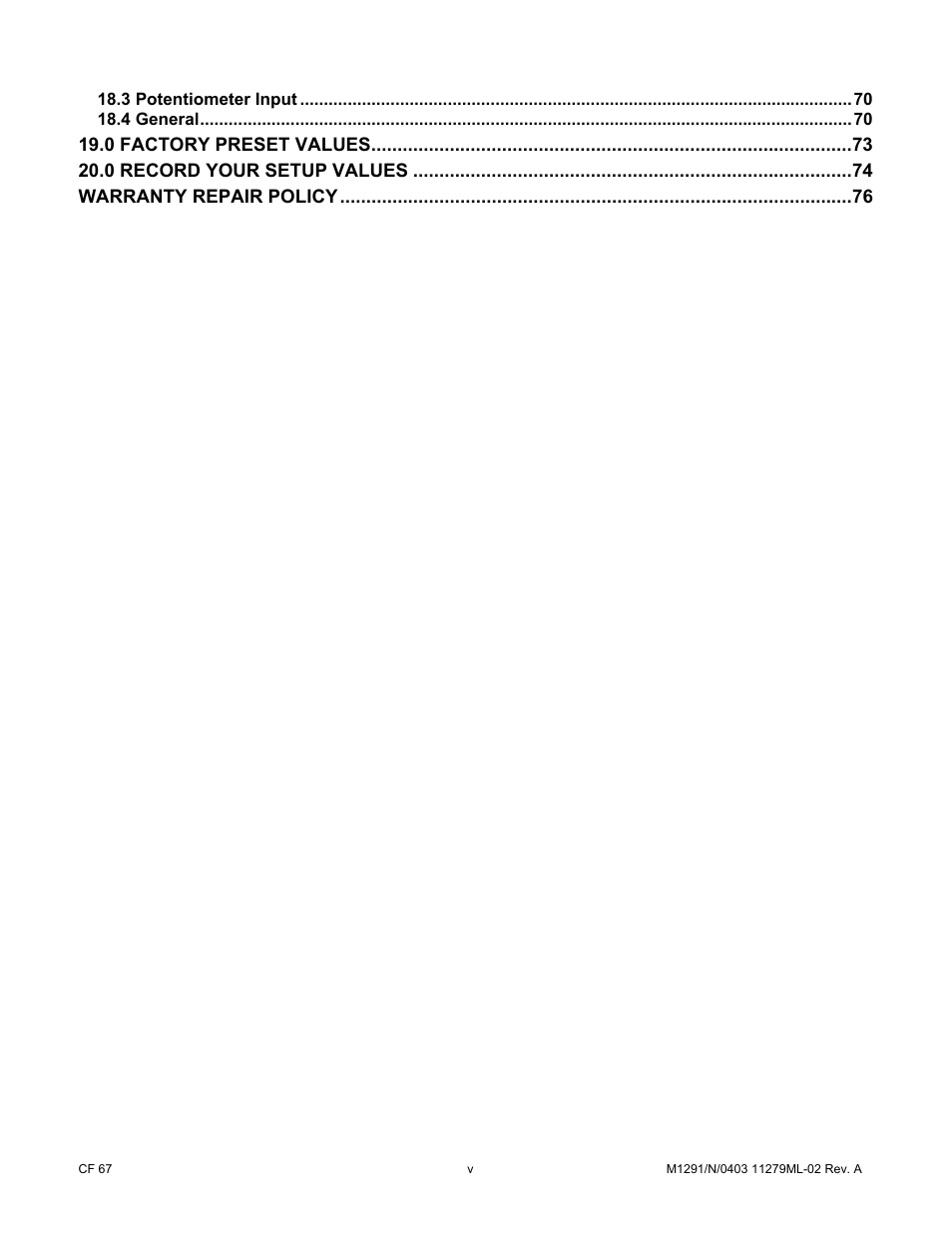 Cooper Instruments & Systems DFI INFINITY Digital Force Indicator/Controller User Manual | Page 5 / 81