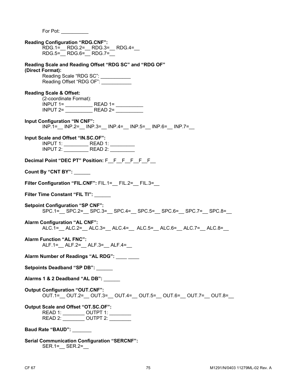 Cooper Instruments & Systems DFI INFINITY Digital Force Indicator/Controller User Manual | Page 80 / 81
