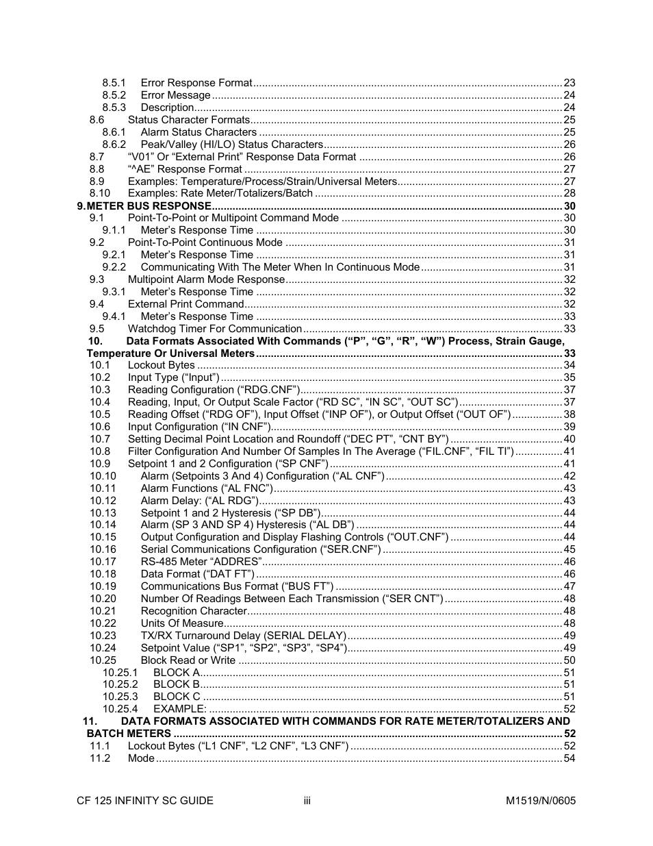 Cooper Instruments & Systems DFI INFINITY Digital Force Indicator/Controller User Manual | Page 3 / 78
