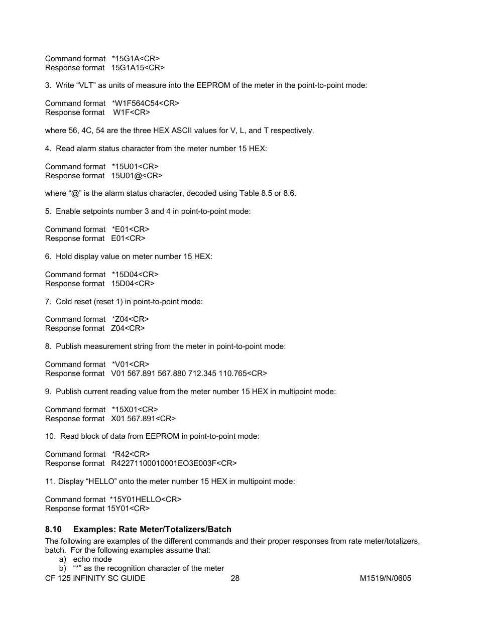 10examples: rate meter/totalizers/batch, Examples: rate meter/totalizers/batch | Cooper Instruments & Systems DFI INFINITY Digital Force Indicator/Controller User Manual | Page 32 / 78