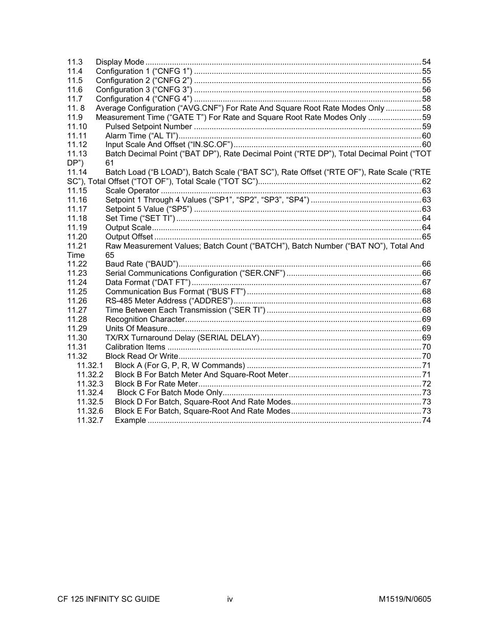 Cooper Instruments & Systems DFI INFINITY Digital Force Indicator/Controller User Manual | Page 4 / 78