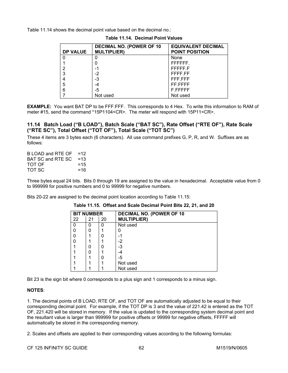 14batch load \(“b load”\), batch scale, Bit number | Cooper Instruments & Systems DFI INFINITY Digital Force Indicator/Controller User Manual | Page 66 / 78