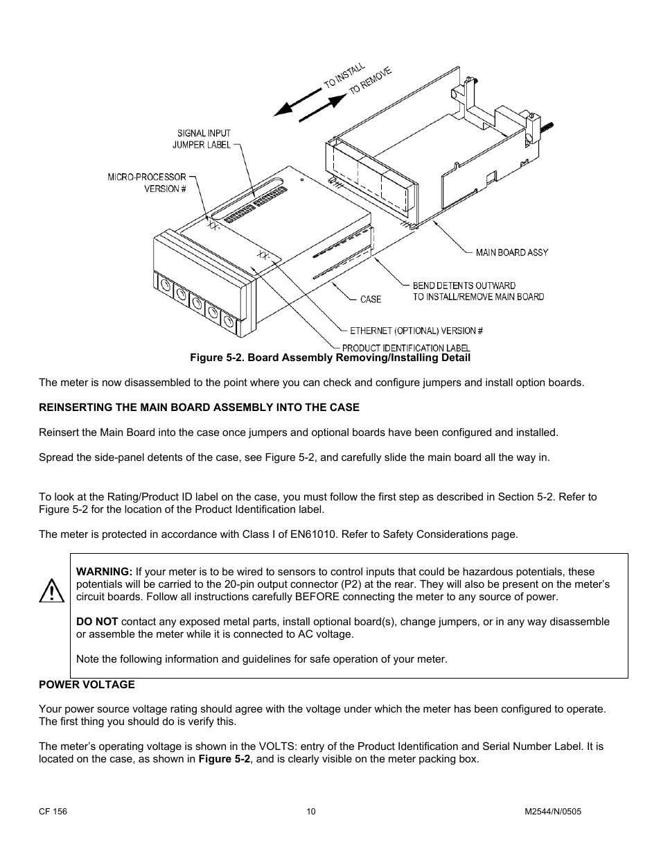 1 safety precaution/product id label | Cooper Instruments & Systems DFI INFINITY B Ultra High Performance Digital Force Indicator User Manual | Page 15 / 90