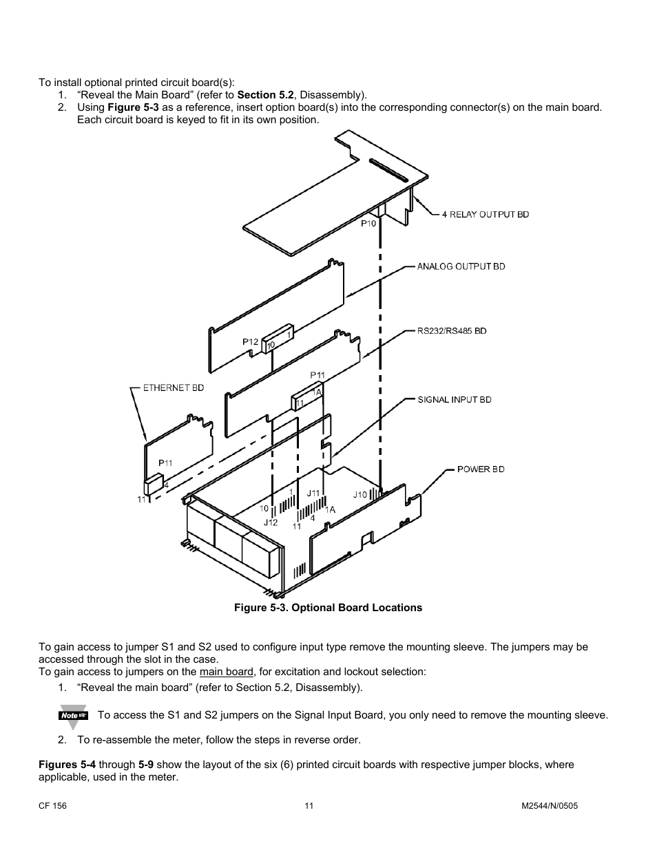 2 optional board(s) installation, 3 how to access jumpers | Cooper Instruments & Systems DFI INFINITY B Ultra High Performance Digital Force Indicator User Manual | Page 16 / 90