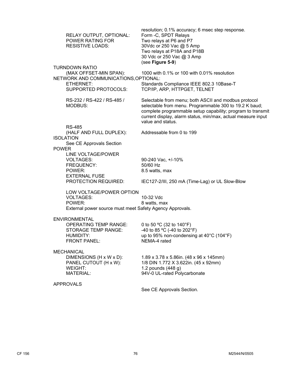 Cooper Instruments & Systems DFI INFINITY B Ultra High Performance Digital Force Indicator User Manual | Page 81 / 90