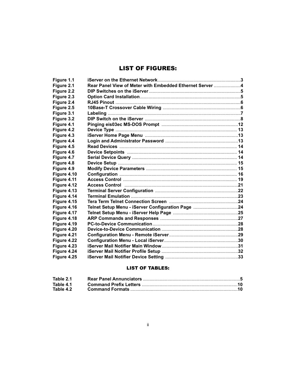 List of figures | Cooper Instruments & Systems DFI INFINITY B Ultra High Performance Digital Force Indicator User Manual | Page 3 / 45