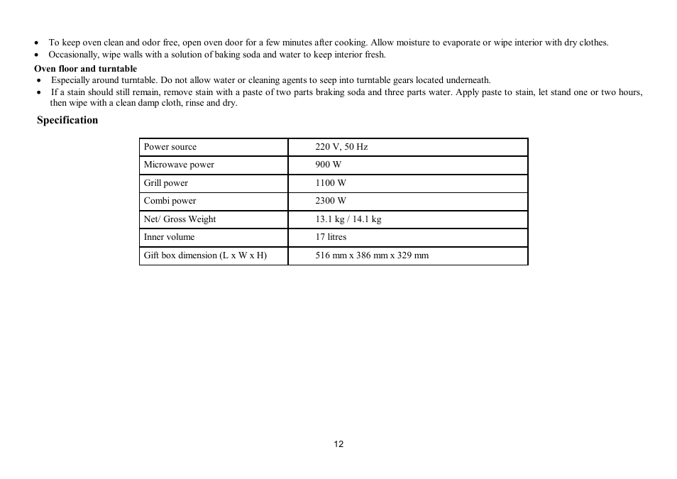 Hyundai H-MW2017 User Manual | Page 12 / 23