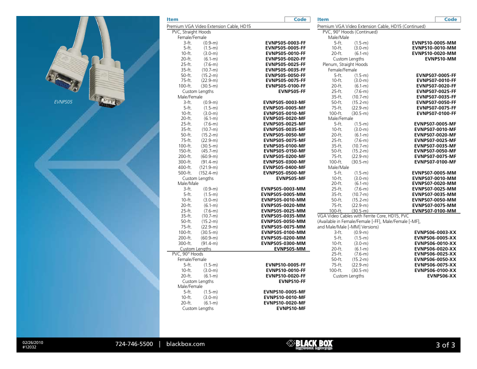 Black box, 3 of 3 | Black Box 12032 User Manual | Page 3 / 3