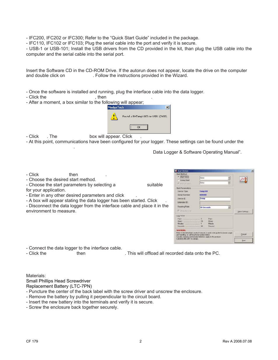 Cooper Instruments & Systems DCI 120 Bridge/Strain Gauge Data Loggers User Manual | Page 2 / 3