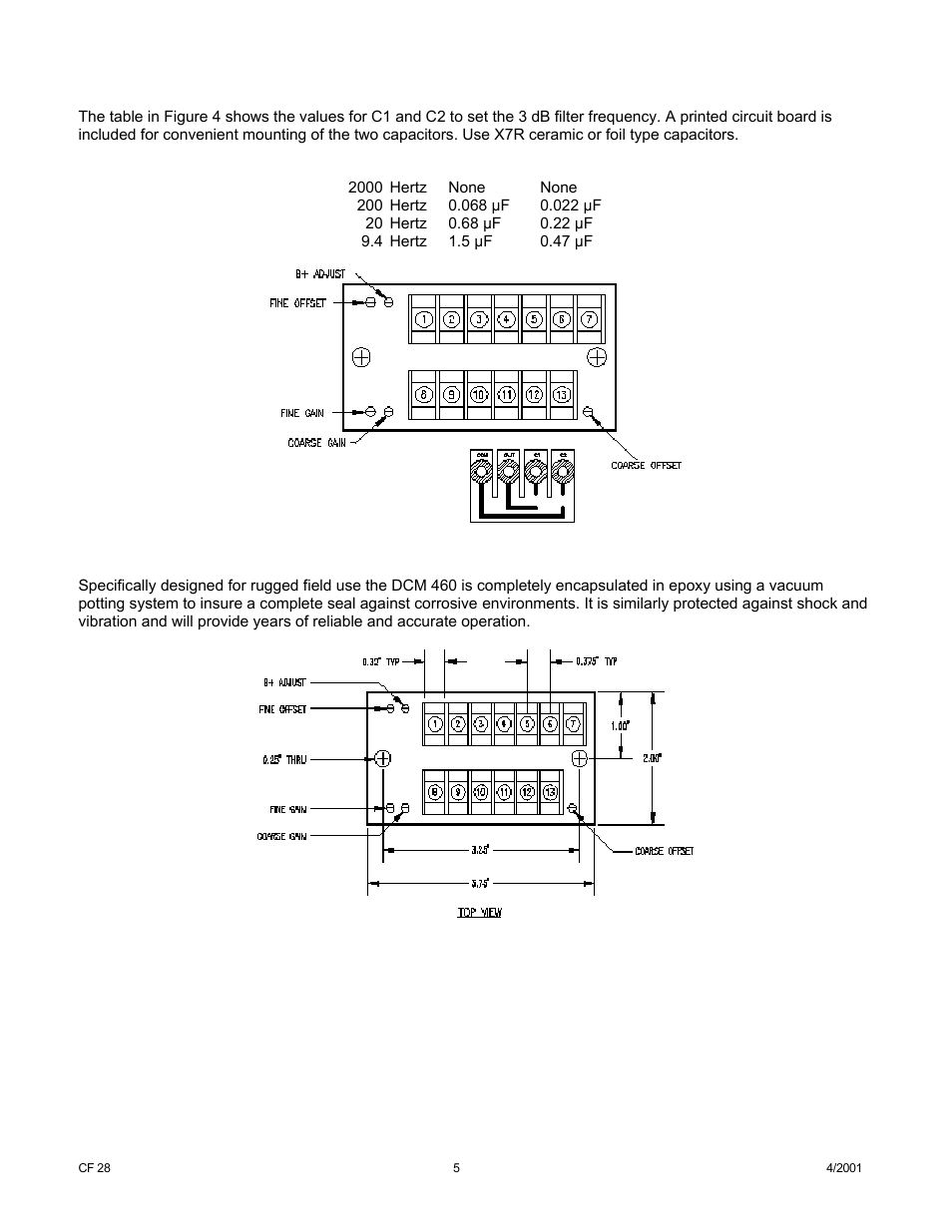Cooper Instruments & Systems DCM 460 Voltage Bridge Amplifier User Manual | Page 5 / 6