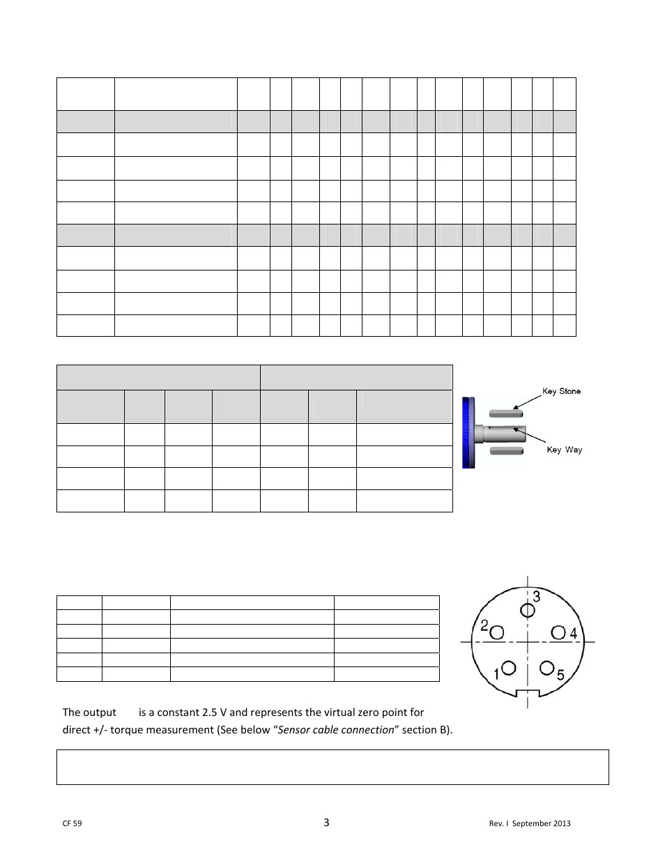 0 connection plan, The output v | Cooper Instruments & Systems LXT 971 Rotating Torque Load Cell User Manual | Page 3 / 6